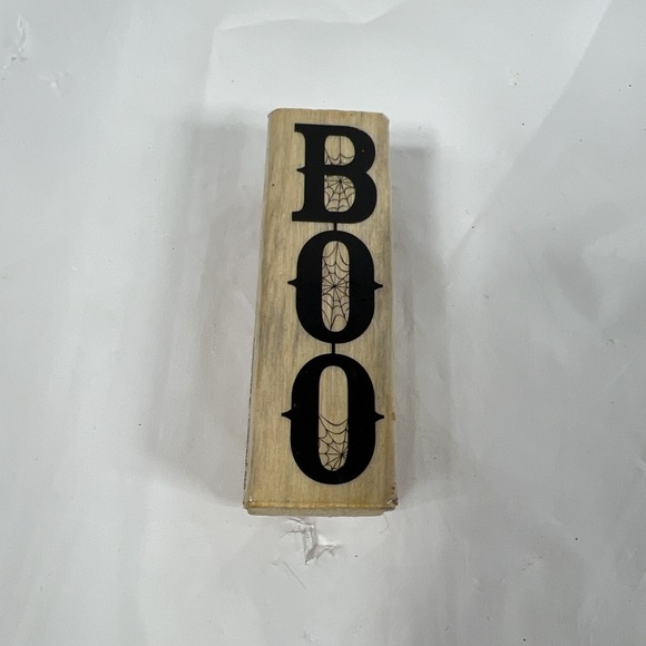 Other - Craft‎ smart BOO Wood Mount Rubber Stamp